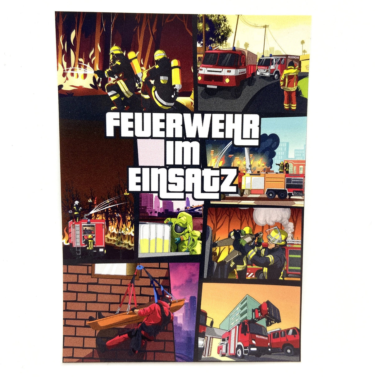 Feuerwehr im Einsatz GTA Sticker 10er Pack - Polizeimemesshop