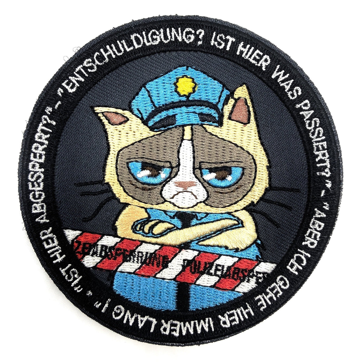 Polizeikatze Textil Patch