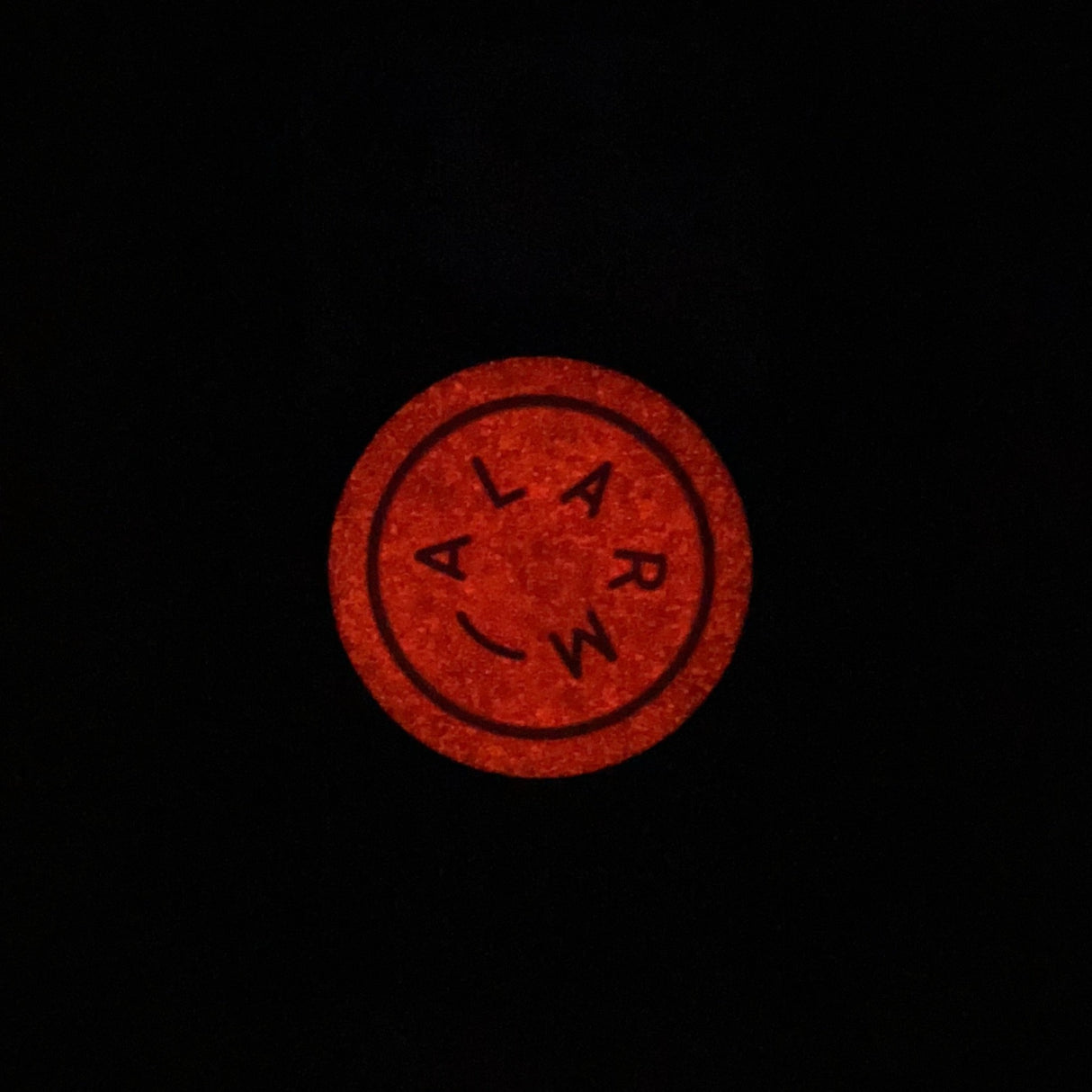 Retro Alarmknopf Rubber Patch