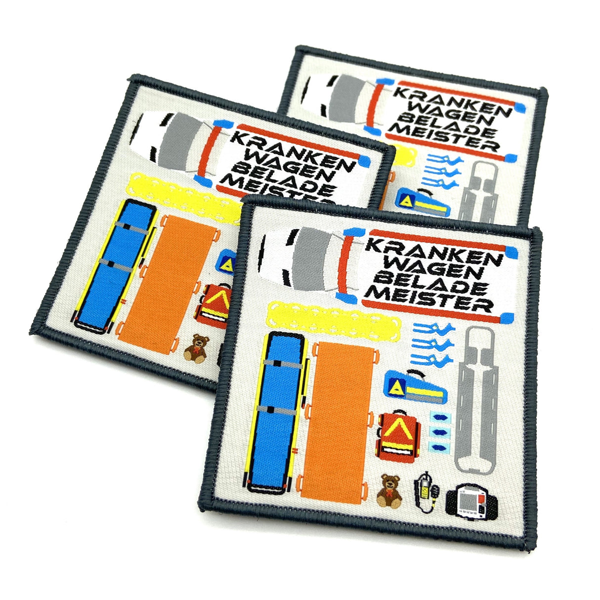Krankenwagenbelademeister Patch II Textil Patch - Polizeimemesshop
