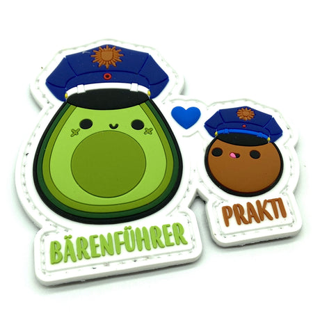 Avocado Bärenführer & Prakti Rubber Patch - Polizeimemesshop