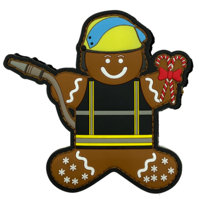 Feuerwehr Lebkuchenmann Rubber Patch