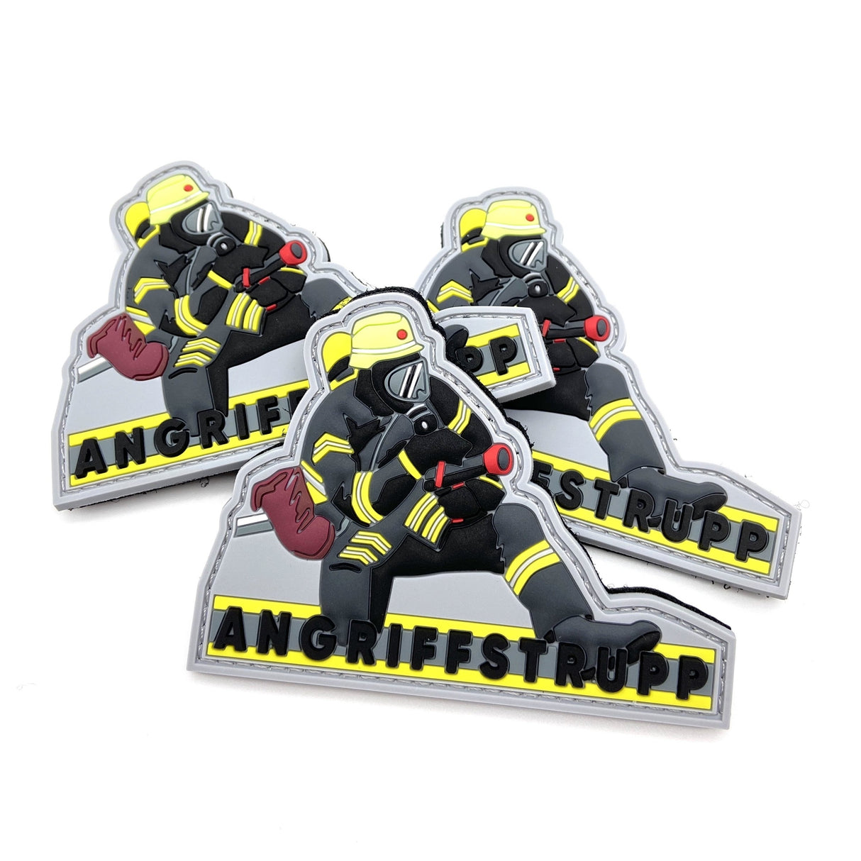 Feuerwehr Angriffstrupp Rubber Patch - Polizeimemesshop