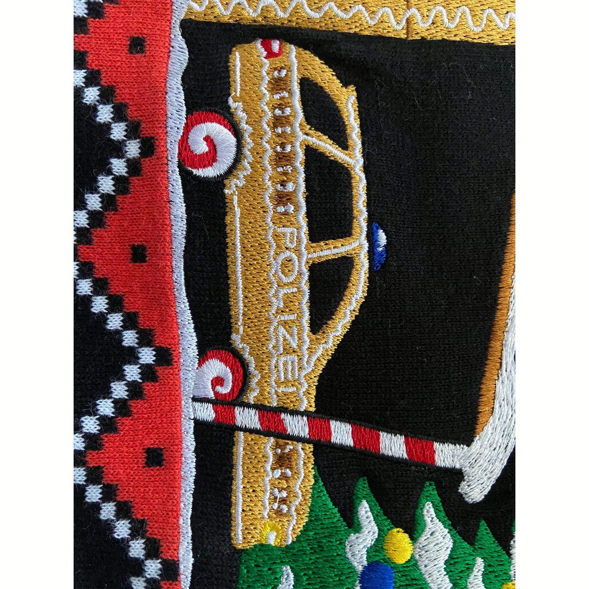 Police Gingerbreadhouse Xmas Sweater Unisex