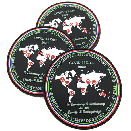 Covid-19 Solidaritäts Rubberpatch - Polizeimemesshop