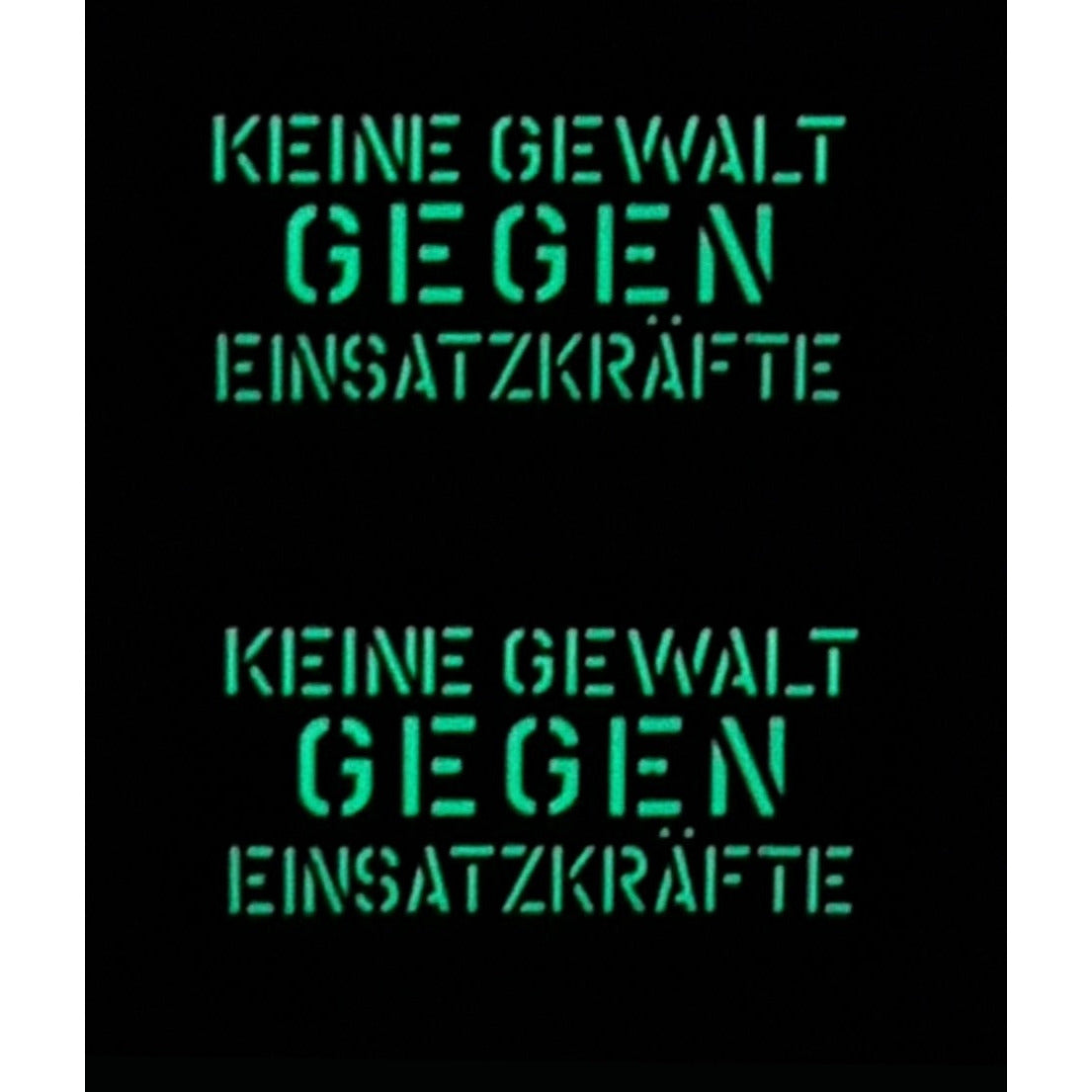 Keine Gewalt gegen Einsatzkräfte Lasercut Patch