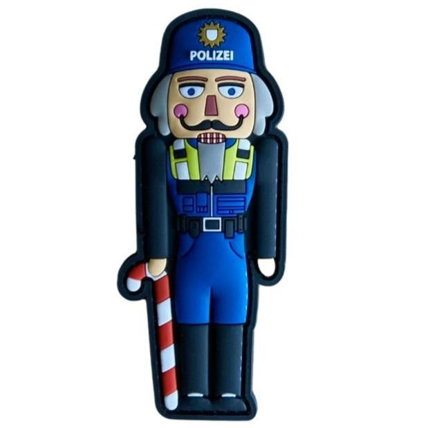Polizei Nussknacker Rubber Patch
