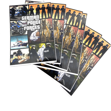 GTA Polizei " German Police Forces" Sticker 10er Pack - Polizeimemesshop