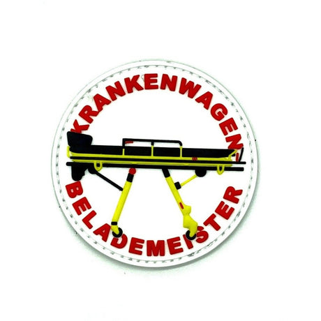 Krankenwagenbelademeister Rubber Patch - Polizeimemesshop