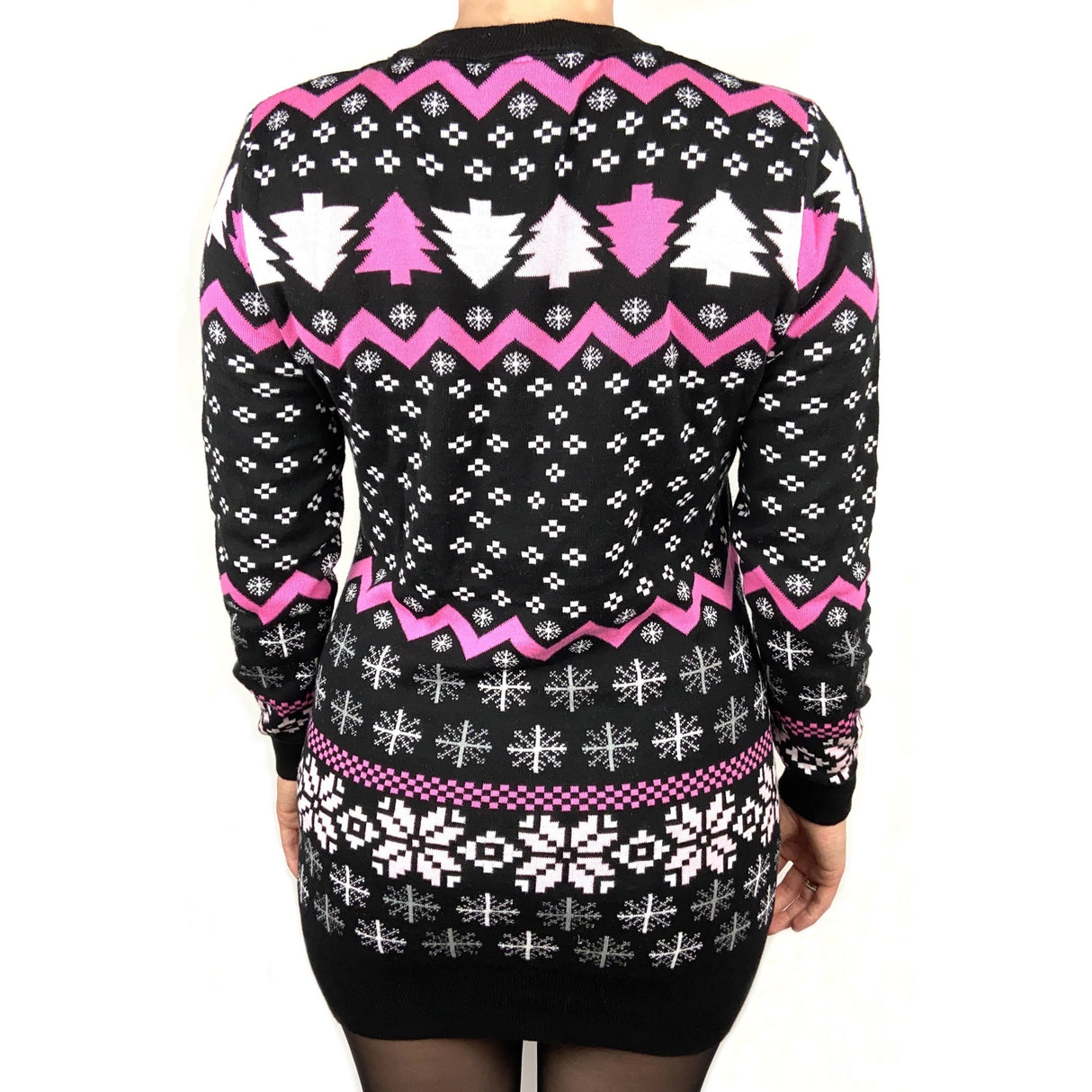 Pink Police Navidad Xmas Pulloverkleid