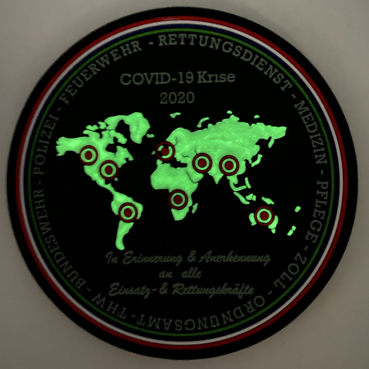 Covid-19 Solidaritäts Rubberpatch - Polizeimemesshop