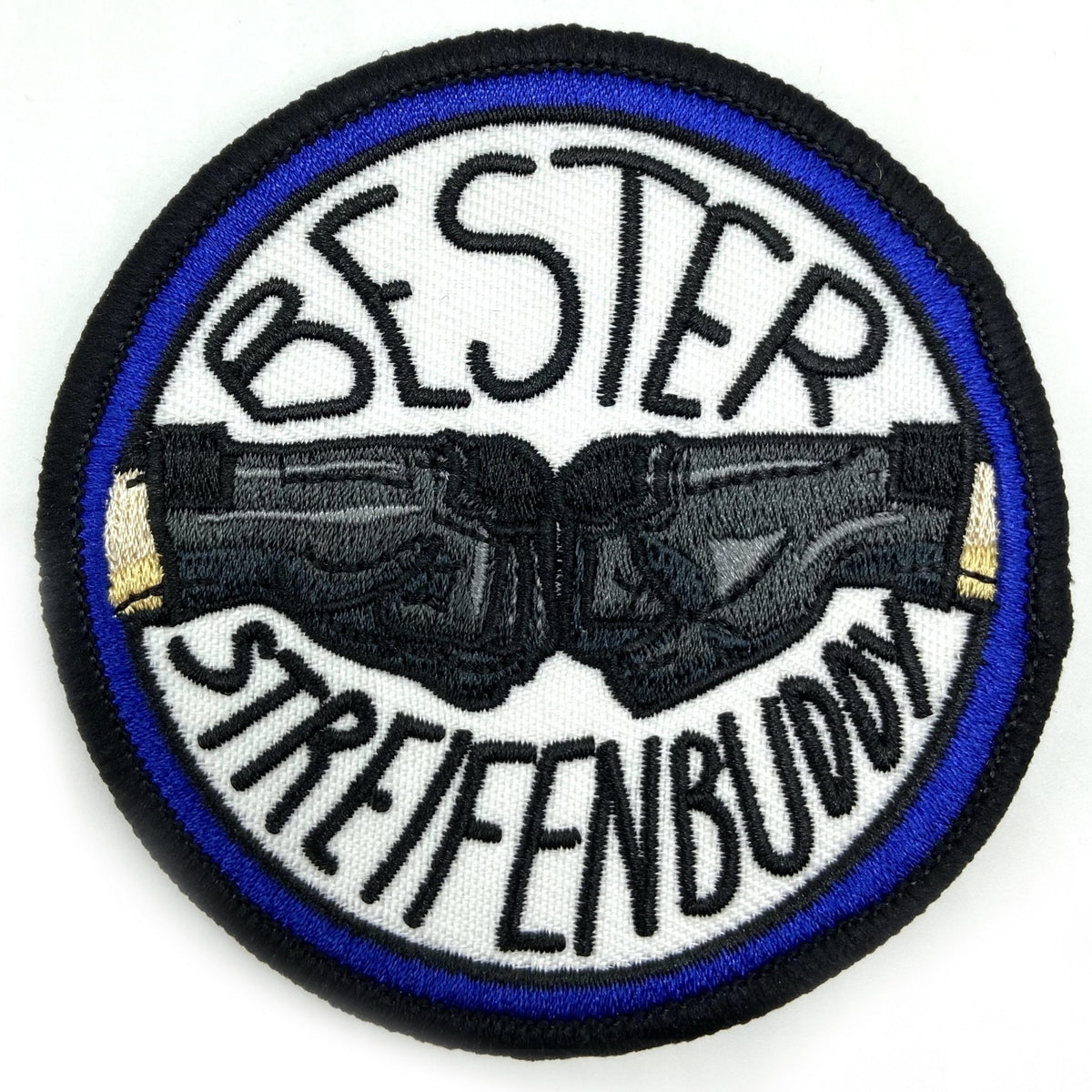 Patch Tessile Polizei Bärenführer 9cm: Toppa Ricamata Con Retro A Strappo, Per Collezionisti E Forze Dell'Ordine