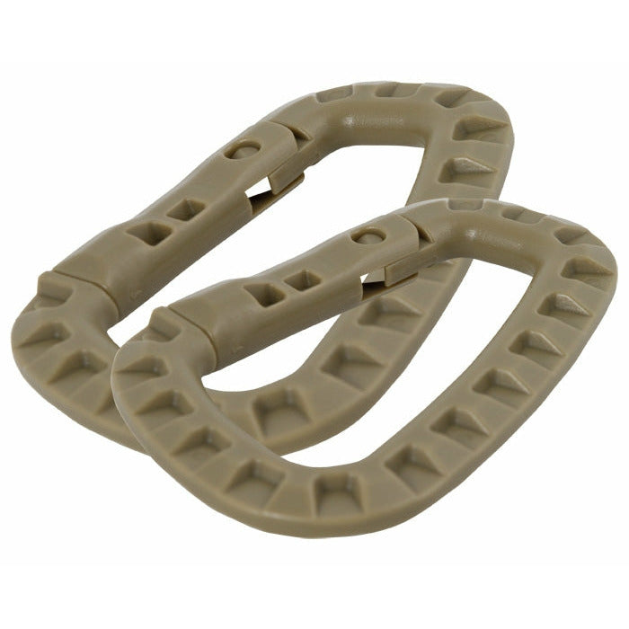 Karabiner ABS 2er Pack Coyote