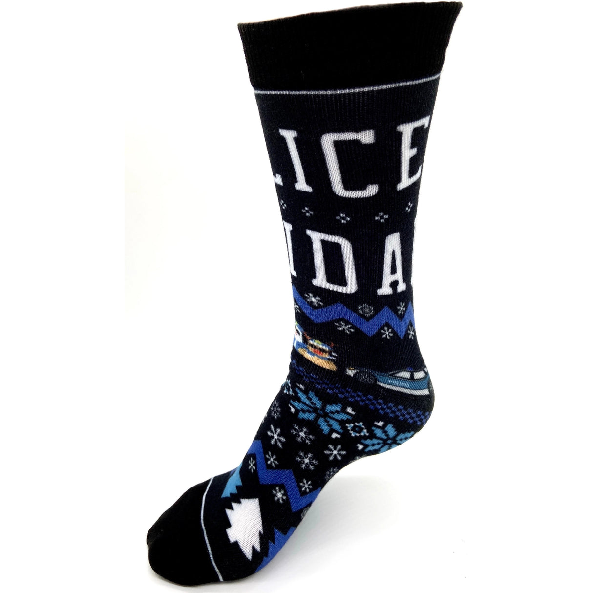 Police Navidad Xmas Socken - Polizeimemesshop