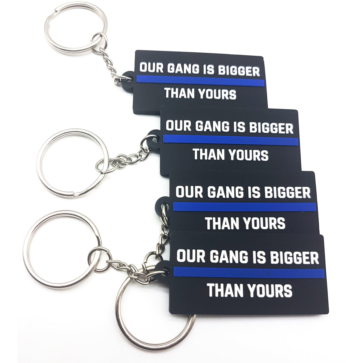 Our Gang is Bigger Schlüsselanhänger - Polizeimemesshop