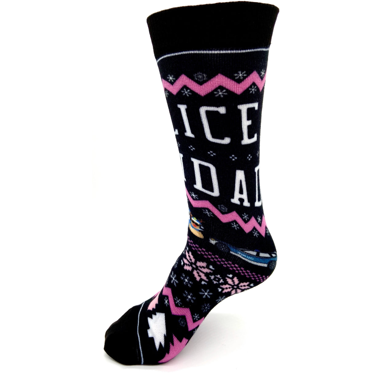 Pink Police Navidad Xmas Socken - Polizeimemesshop