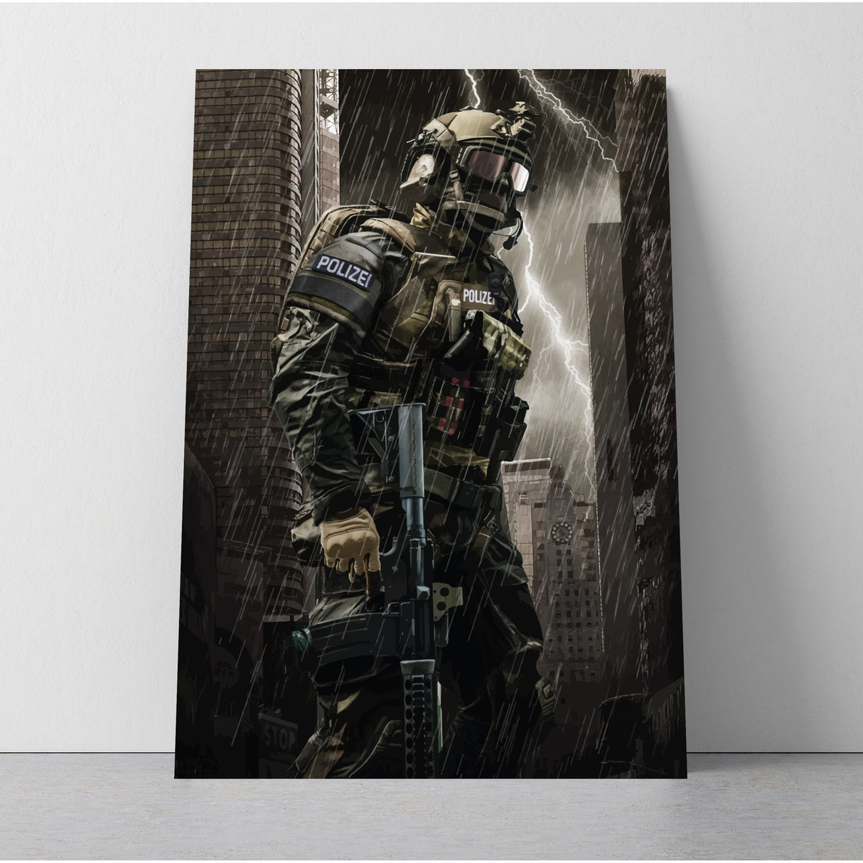 Spezialeinheit Leinwand - Polizeimemesshop