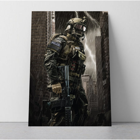Spezialeinheit Leinwand - Polizeimemesshop