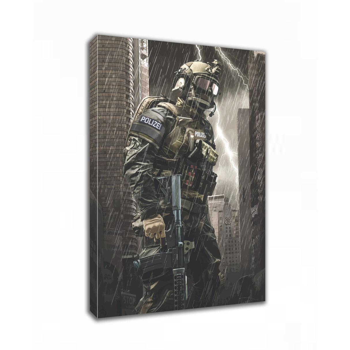 Spezialeinheit Leinwand - Polizeimemesshop