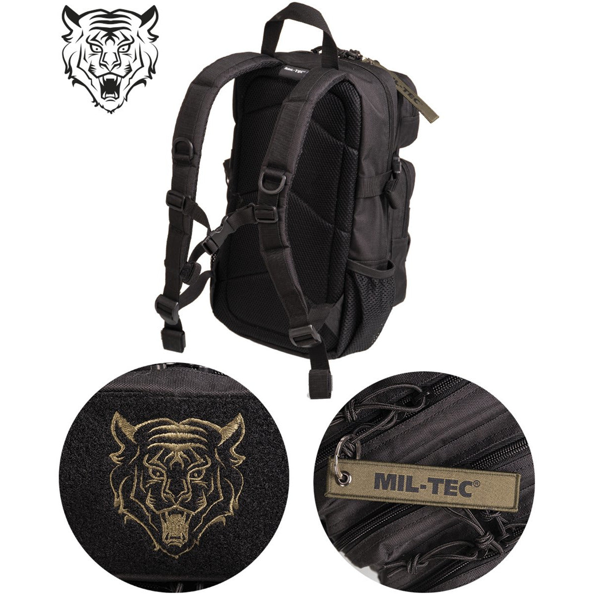 US Assault Pack Kids Rucksack 14L Schwarz | Oliv