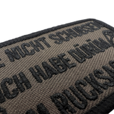 Bitte nicht schubsen Textil Patch