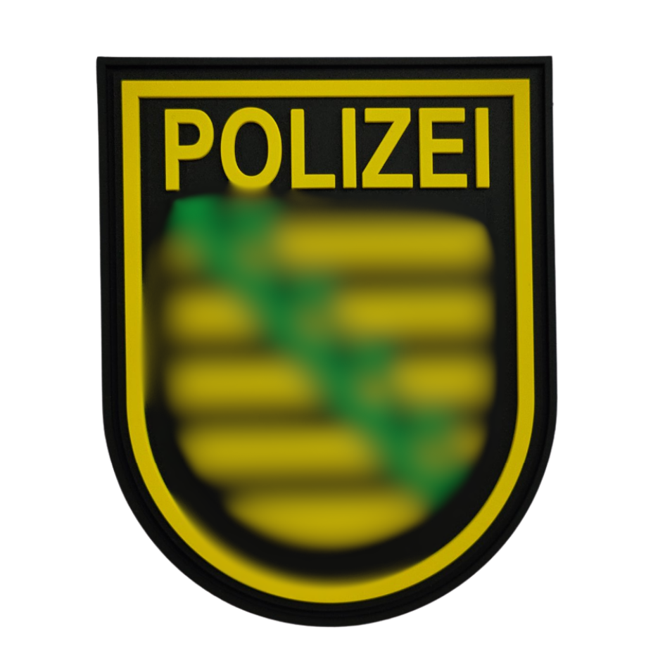 Polizei Sachsen Rubber Patch