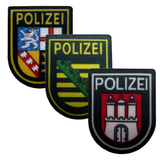 Mini Polizei Bundesländer Textil Patches