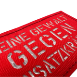 Keine Gewalt gegen Einsatzkräfte Lasercut Patch