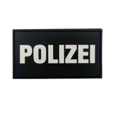 Polizei fluoreszierender Rubberpatch - Mini / Mittel / Groß