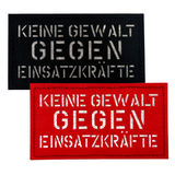 Keine Gewalt gegen Einsatzkräfte Lasercut Patch