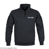 Tactical Sweatshirt mit Zipper "POLIZEI"