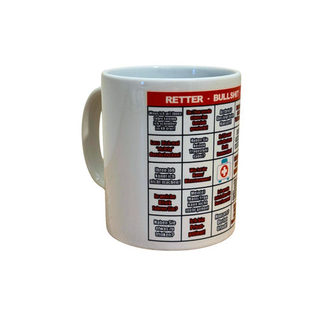 Rettungsdienst Bullshit Bingo Tasse