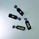 Tactical Zipper Pull Blutgruppe 2er Pack