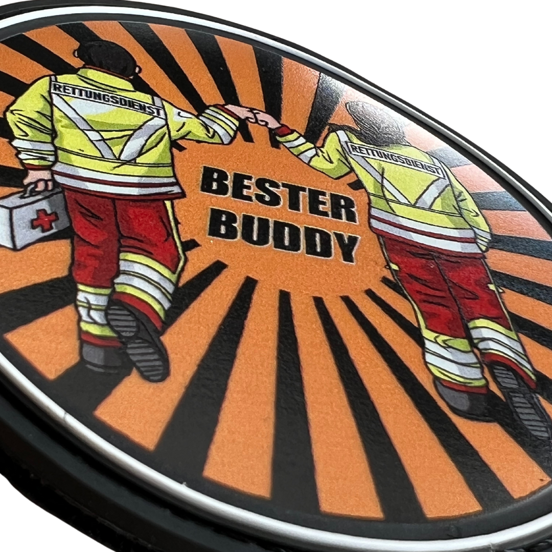 Rescuer Best Buddy Man/Woman Rubber Patch
