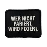 Dienstalltag Sprüche Textil Patches