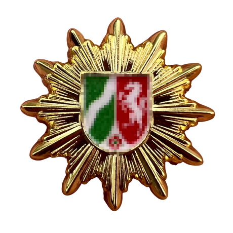Ansteck-Pin Polizeistern Bundesländer + Bundespolizei