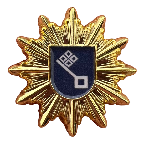 Ansteck-Pin Polizeistern Bundesländer + Bundespolizei