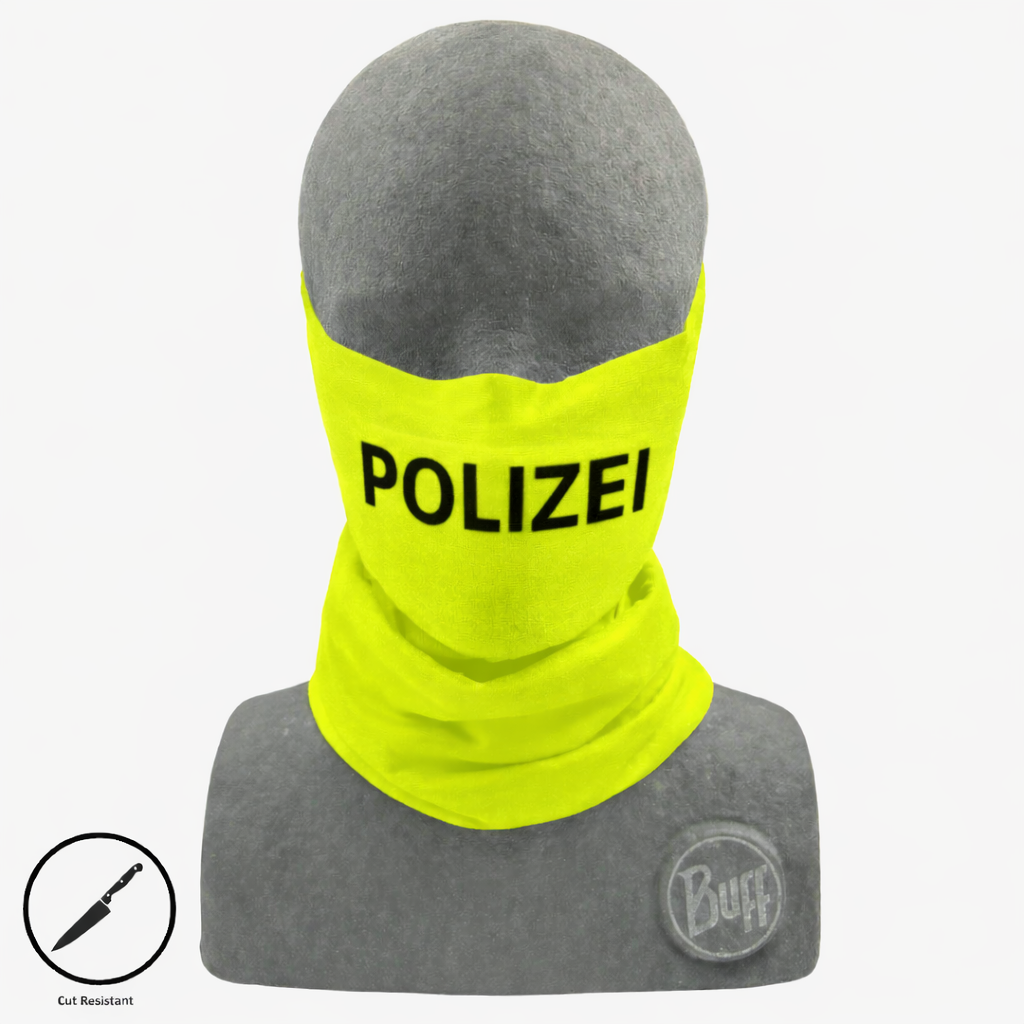 BUFF Cut Polizei Schnittschutz Schlauchschal - Neongelb