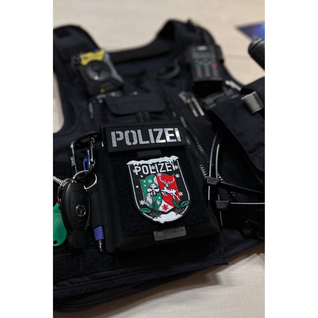 Polizei Xmas Textil Länderpatches