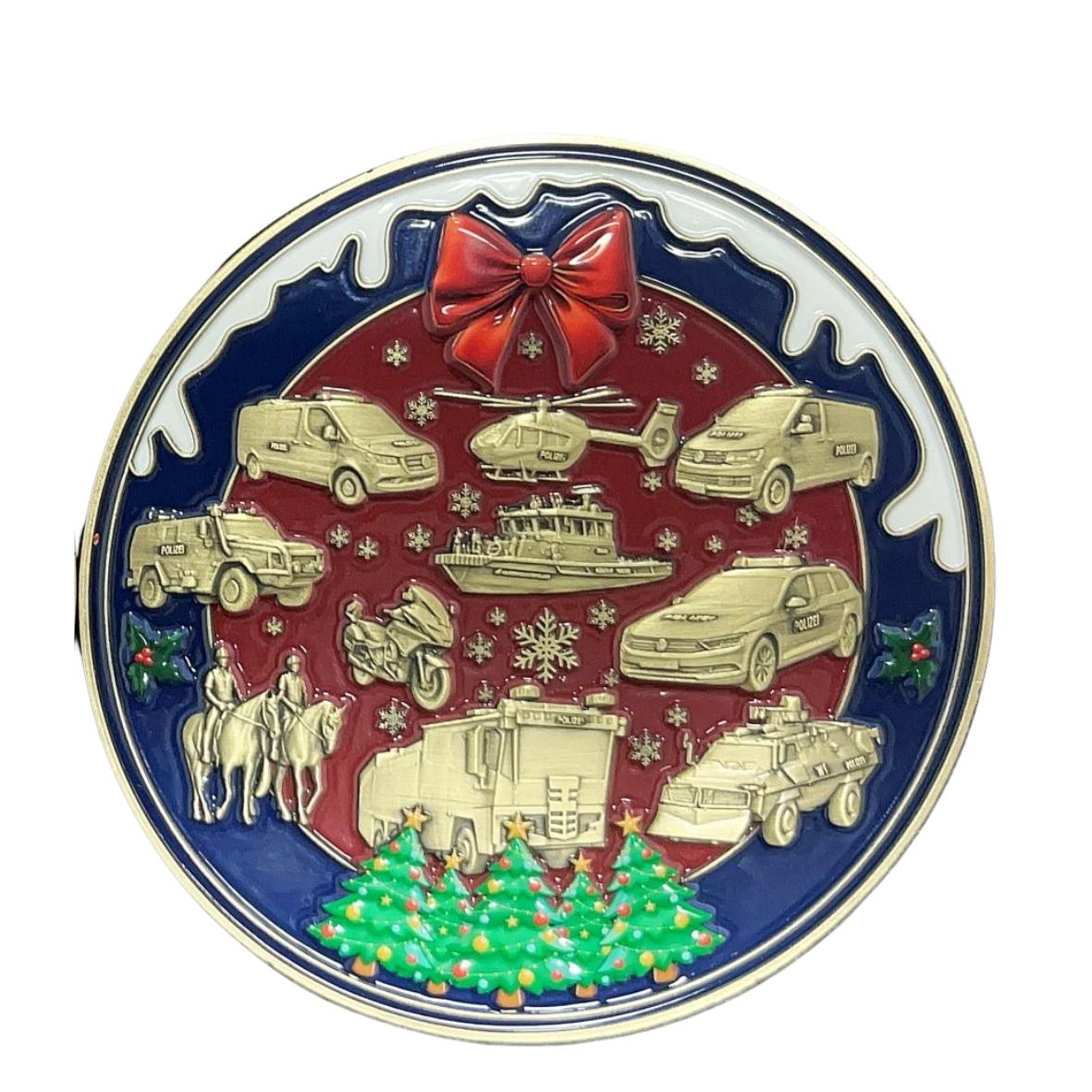 Limitierter XXL Polizei Weihnachtscoin 2025