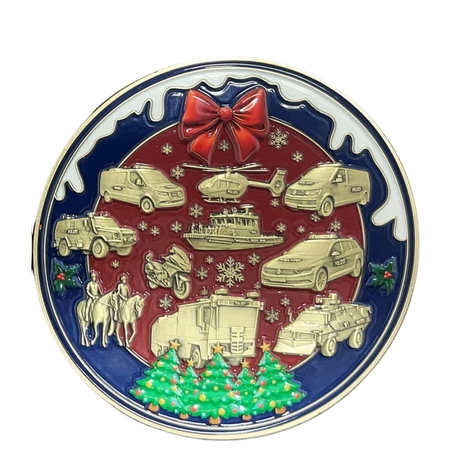 Limitierter XXL Polizei Weihnachtscoin 2025