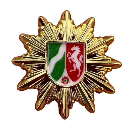 Ansteck-Pin Polizeistern Bundesländer + Bundespolizei
