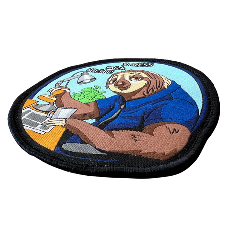 Behördenfaultier Textil Patch