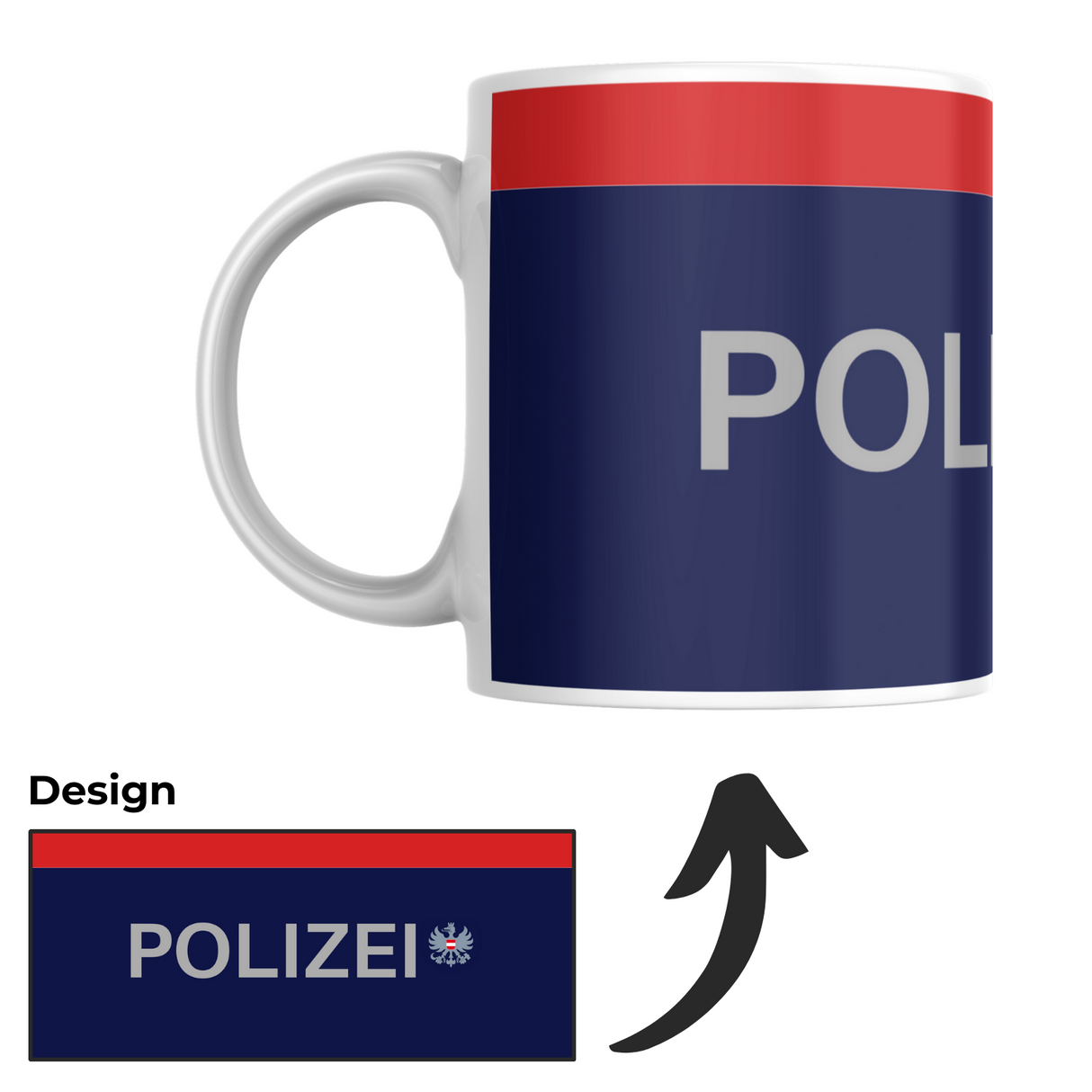 Polizei Österreich Becher