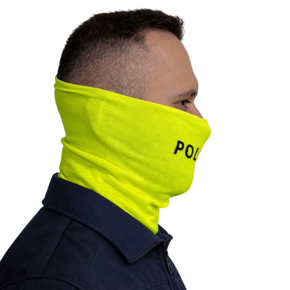 BUFF Cut Polizei Schnittschutz Schlauchschal - Neongelb