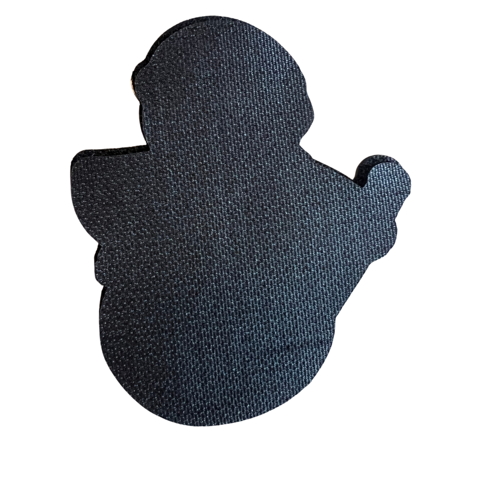 Grumpy Polizei Schneemann Rubber Patch