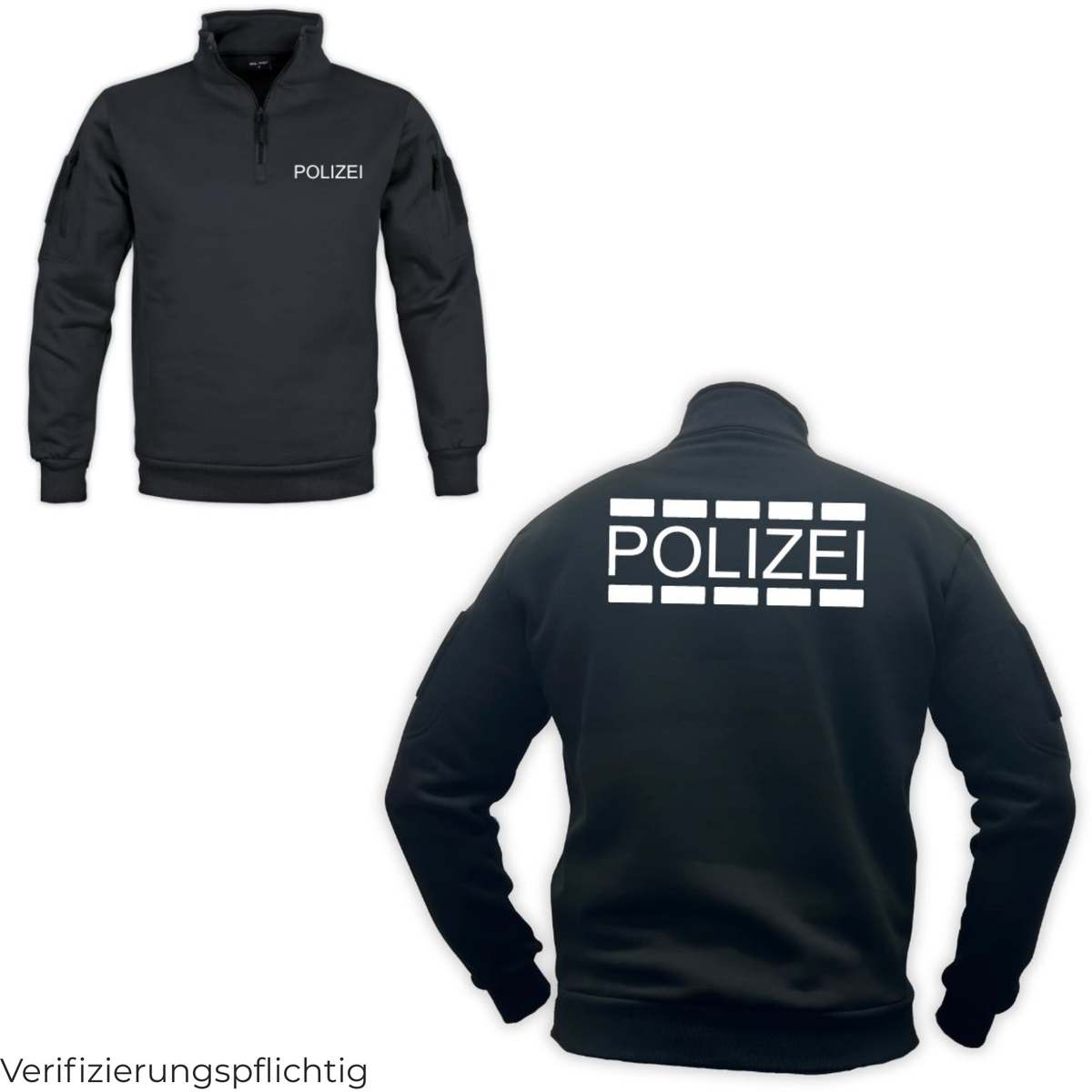 Tactical Sweatshirt mit Zipper "POLIZEI"