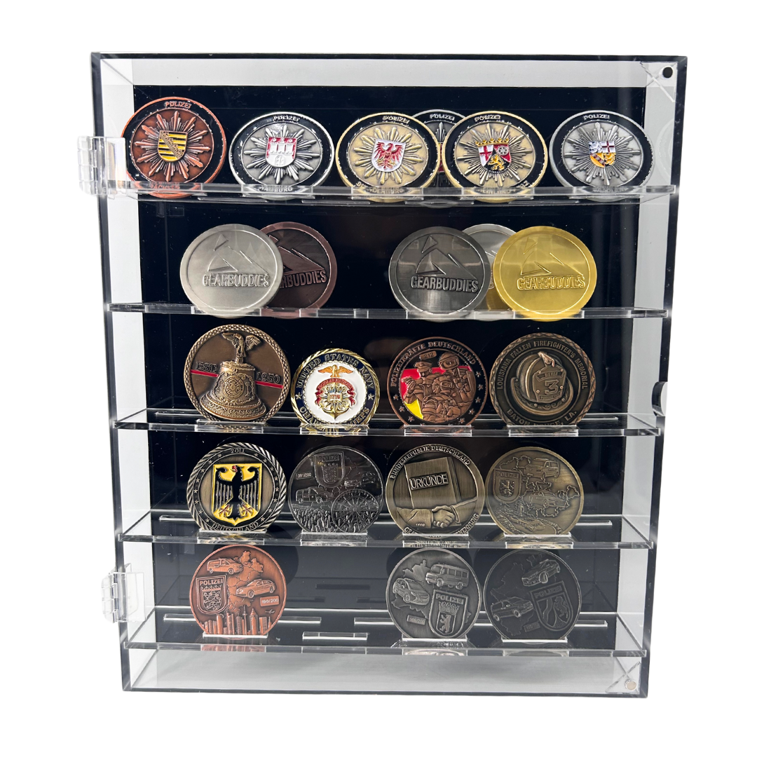 Challenge Coin & Münzen Vitrine