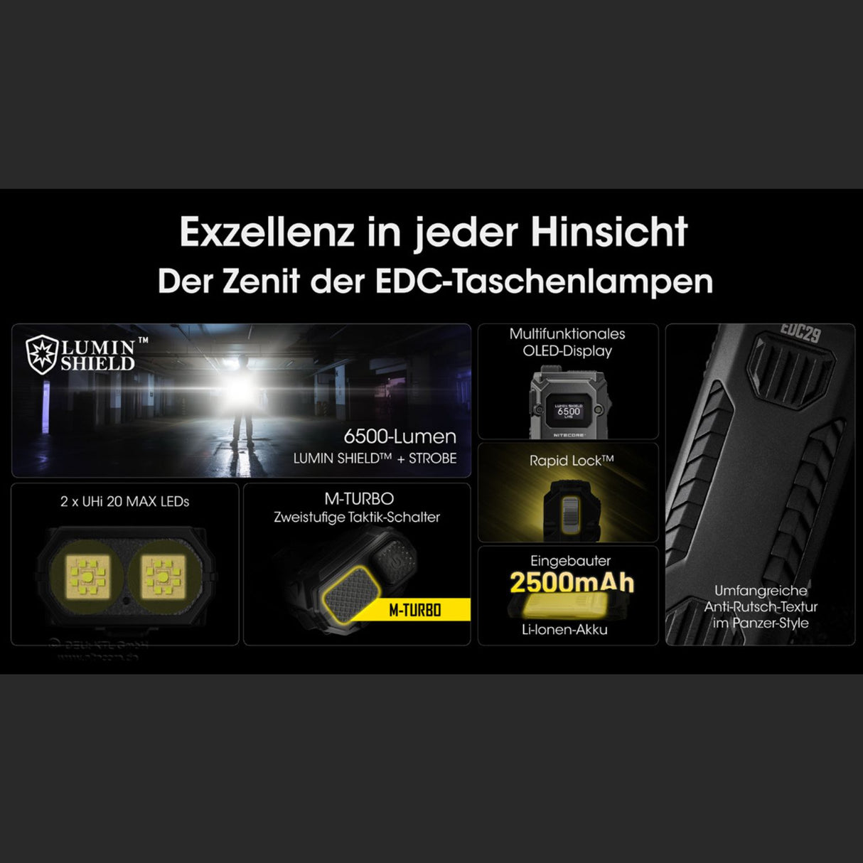 Nitecore EDC29 LUMINBLADE - 6500 Lumen