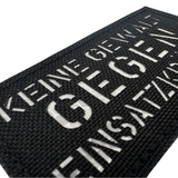 Keine Gewalt gegen Einsatzkräfte Lasercut Patch